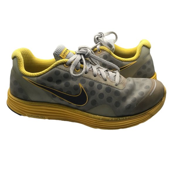 NIKE LIVESTRONG X LUNARSWIFT + 2 Grey Yellow LIVESTRONG SHOES! SIZE 8! - Picture 7 of 8